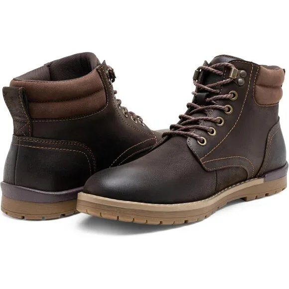 👑Men's Chukka Hiking Boots Dark Brown Waterproof Casual Lace Up Comfort Shoes